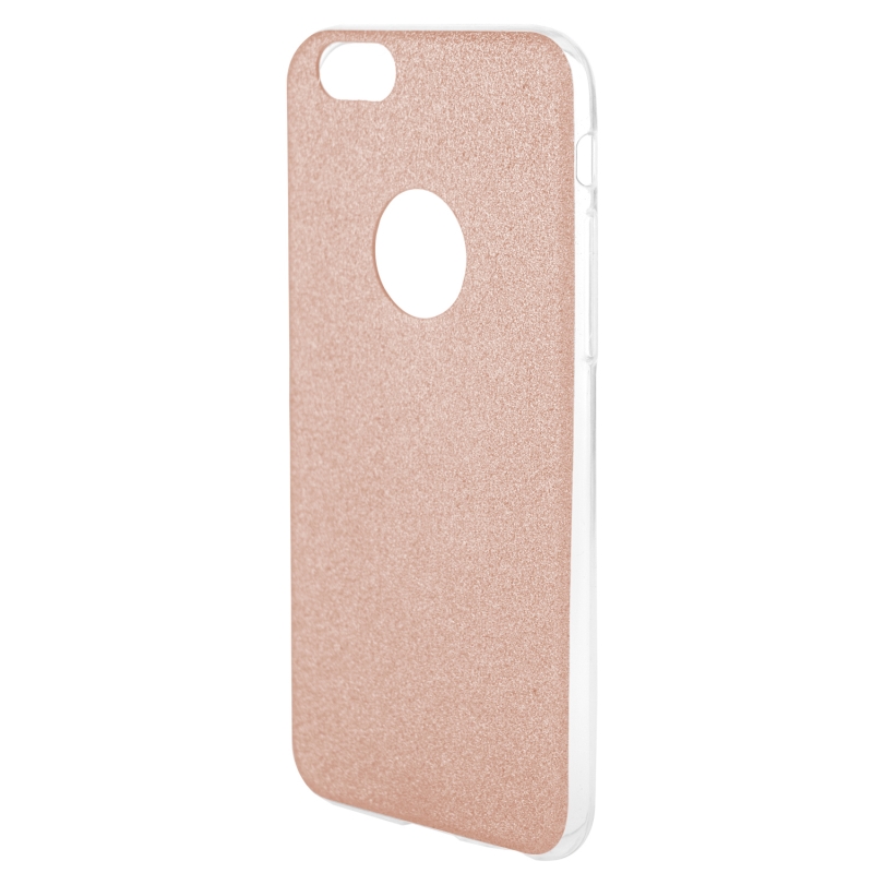 AREA Custodia cover per iPhone 6 / 6S Area Gummy rose gold glitter